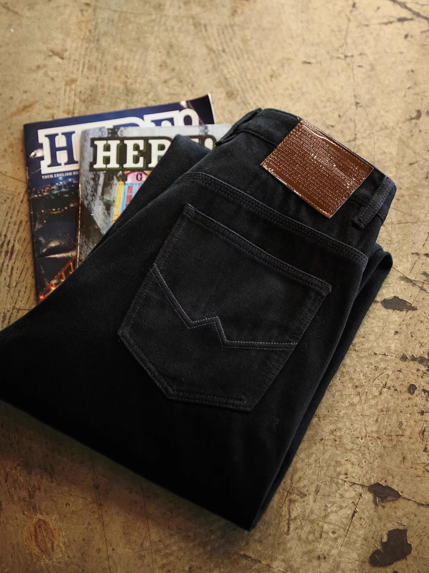 

Мужские джинсы прямого кроя в американском ретро-стиле с флисовой подкладкой, прочные повседневные длинные брюки для осени и зимы, удобные