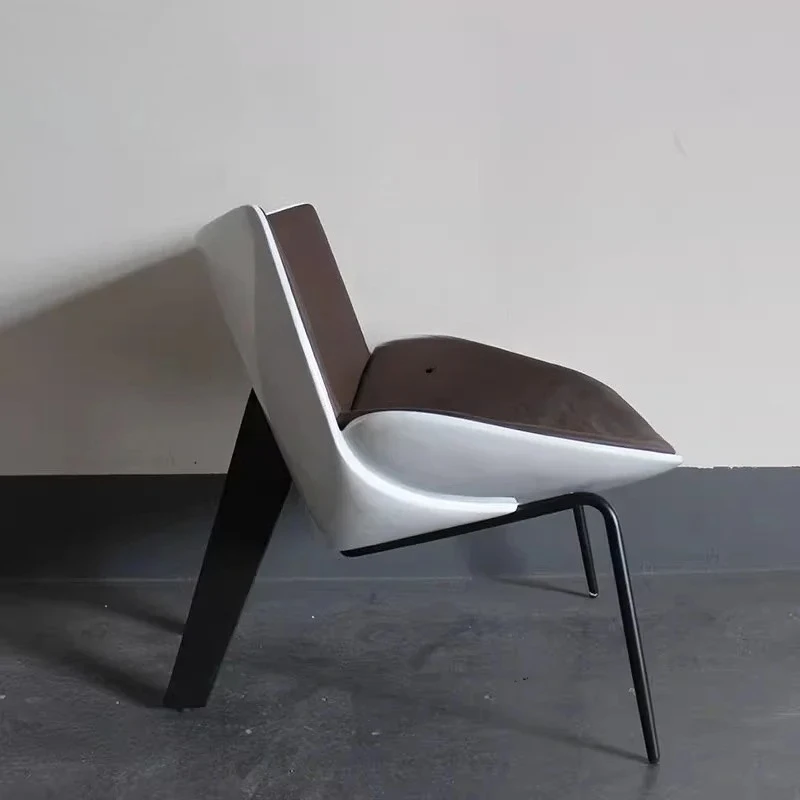 Скандинавский одиночный бытовой диван для гостиной, стеклянный стул, простой самолет, кресло для отдыха