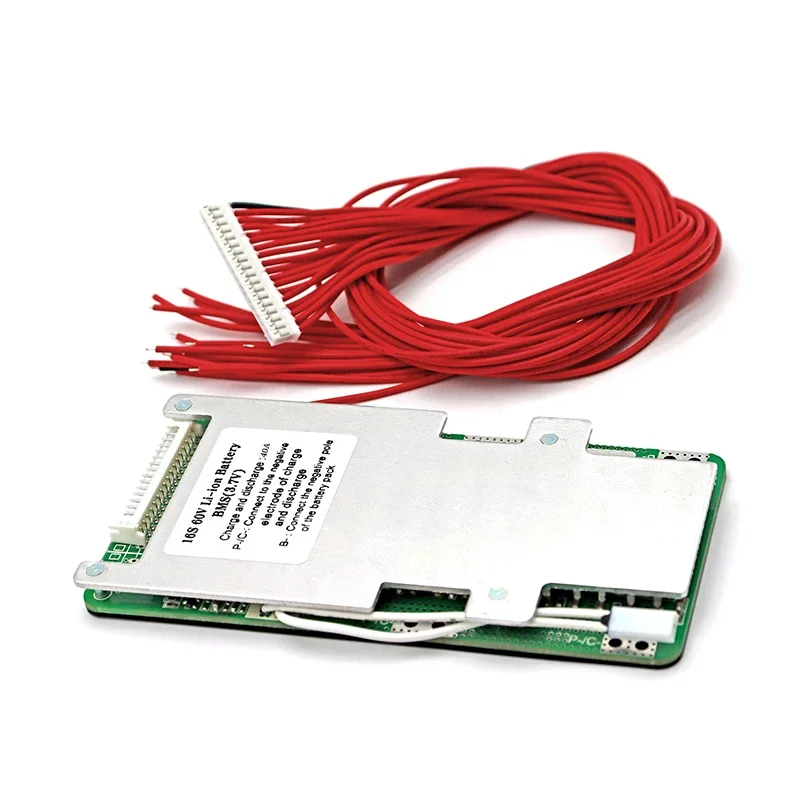 Placa de protección de batería de polímero de litio 16S 60V 40A 3,7 V mismo puerto PCM PCB DIY 60V scooter batería de iones de litio BMS con equilibrio