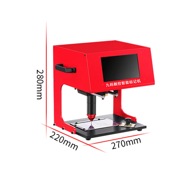 170 * 110mm Pneumatic Marking /Electricity Marking Machine Desktop Car Nameplate Marking Machine Metal Parts Engraving Machine