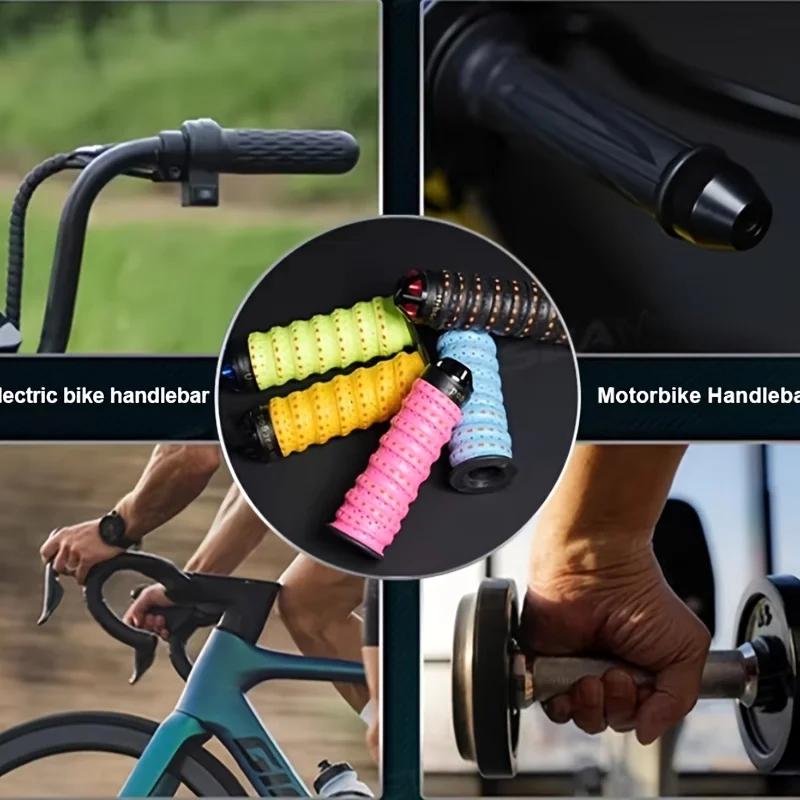 1pc Motorcycle Handlebar Grips, colorful, Summer, Anti-Slip, Soft Silicone Clutch and Brake Grips