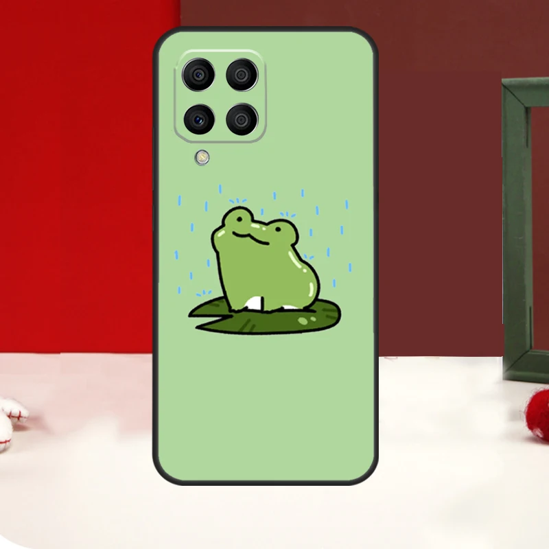 Mint Green Funny Frog For Samsung Galaxy M13 M23 M33 M53 M21 M51 M12 M32 M52 M34 M54 M15 M55 M20 M30s M31s Case image 2