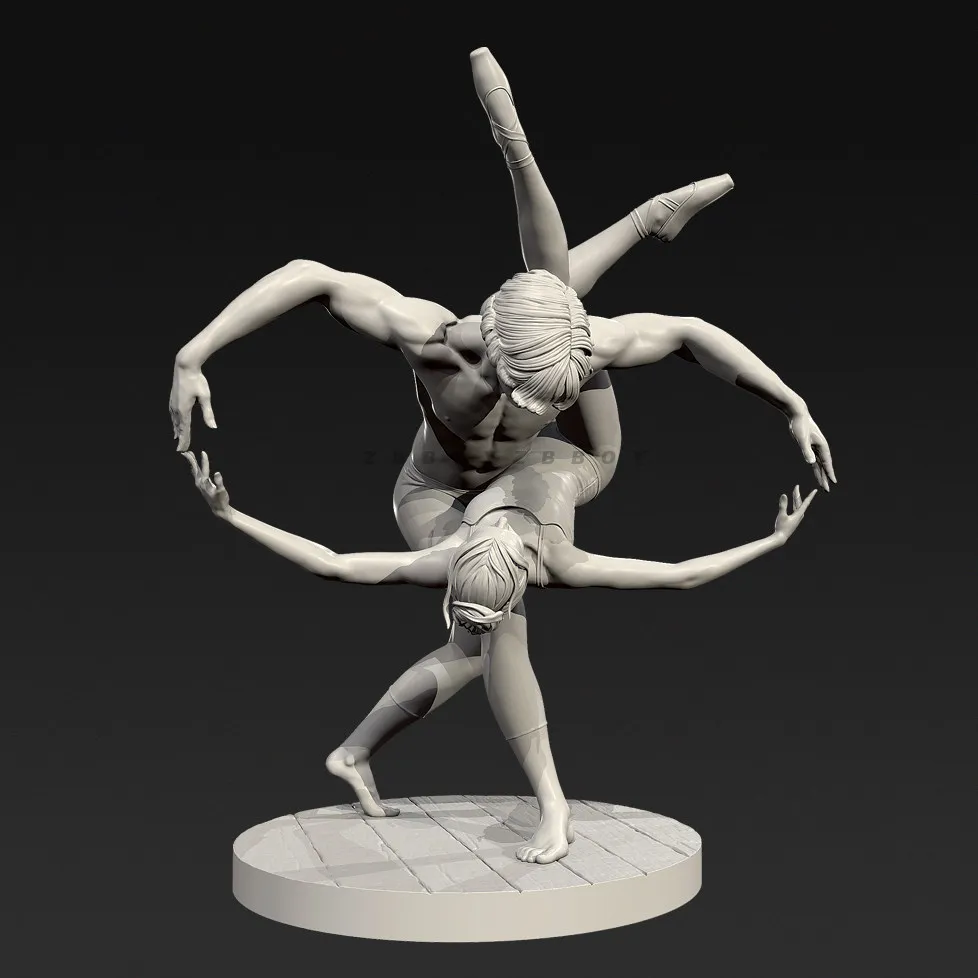 The height of man 55mm 75mm 95mm Resin model kits Self assembling and coloring （3D Printing ）TD-7705/3D