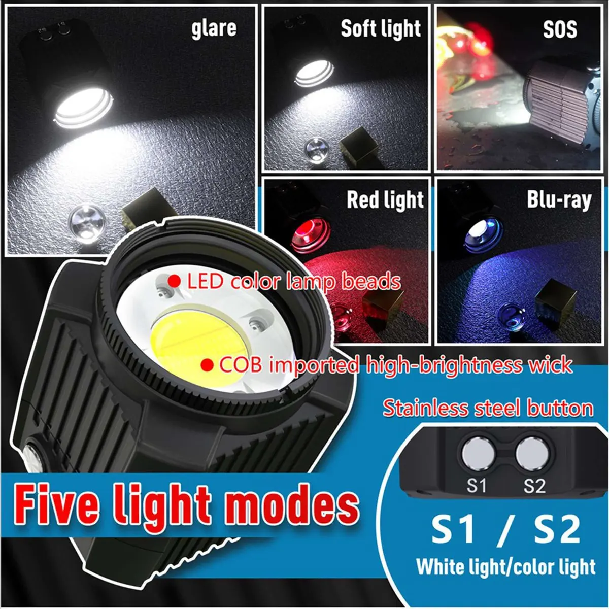 NEW 3X SL-19 Waterproof 60M Mini Camera LED Light for Gopro Canon SLR Digital Cameras Diving Fill Lamp Photography Lights