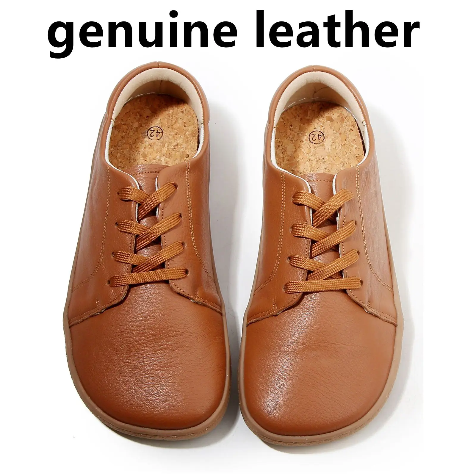 TONGLEPAO spring, autumn, barefoot, genuine leather men's women's sneakers with zero drop flat soft sole wider toe box light
