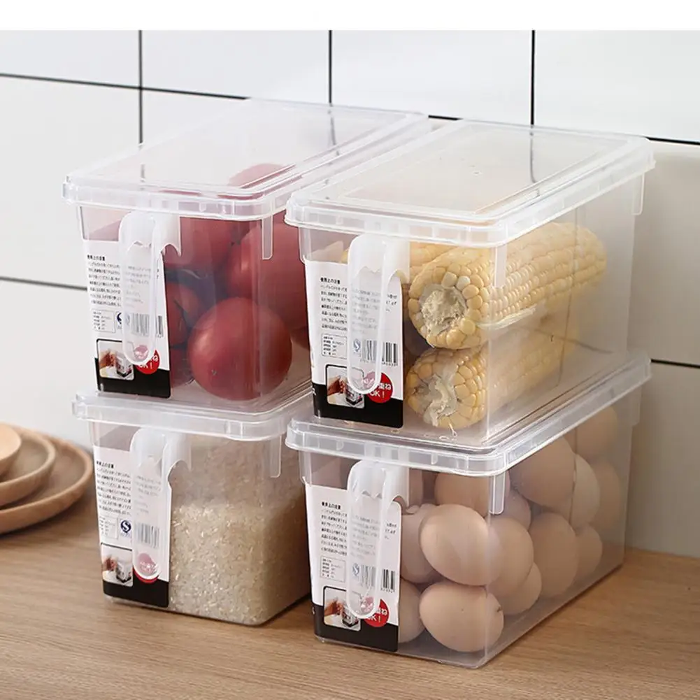 Convenient Refrigerator Storage Box Multifunctional Kitchen Organizer Food Grade Fridge Food Holder Storage Box  Storage