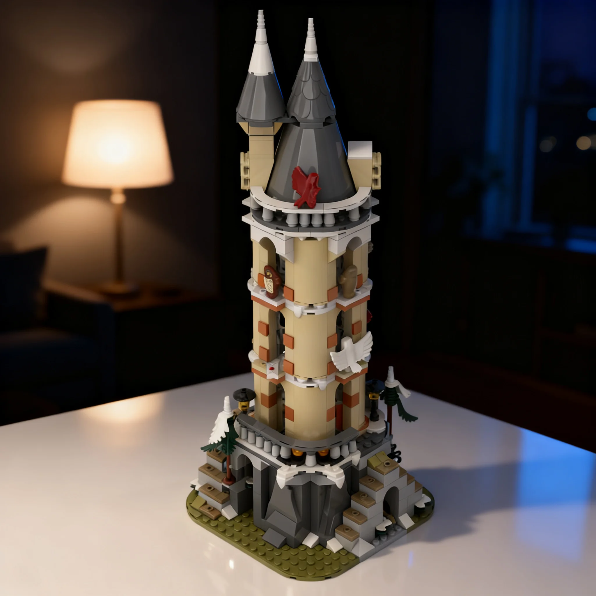 655pcs-moc-complete-owlery-harry-model-building-blocks-christmas-gift-architecture-craft-collection-creative-display-birthday