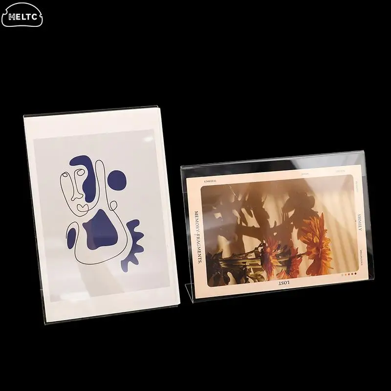 

Transparent Acrylic Picture Frame Double Sided Photo Frame Idol Photocard Holder Desktop Ornament Photo