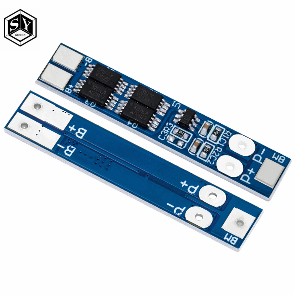 2S 7.4V 8A Li-ion 18650 Lithium Battery Charger Protection Board 8.4V Overcurrent Overcharge / Overdischarge Protection