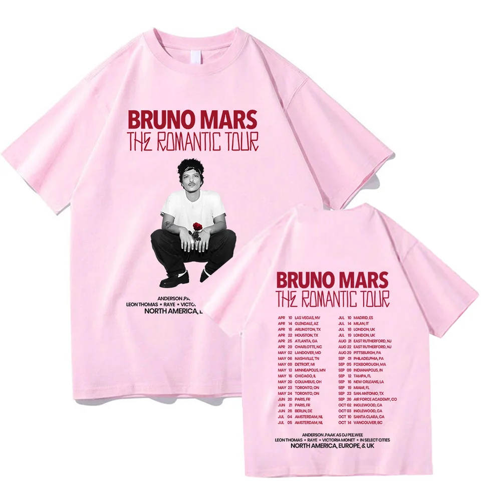 Bruno Mars The Romantic 2026 Tour Tee Bruno Mars T-shirt Unisex