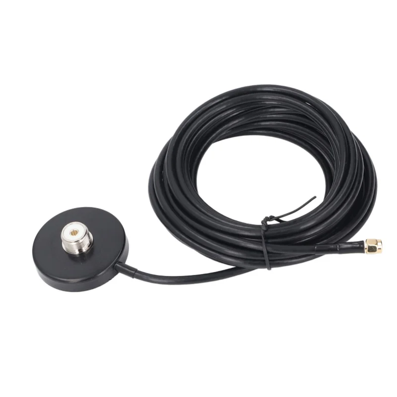 C9 Magnetic Antennae Base Water Resistant Car Radio Antennae Magnet Mount 5M RG58 Cable SMA Male To PL 259 SO 239 UHF Female