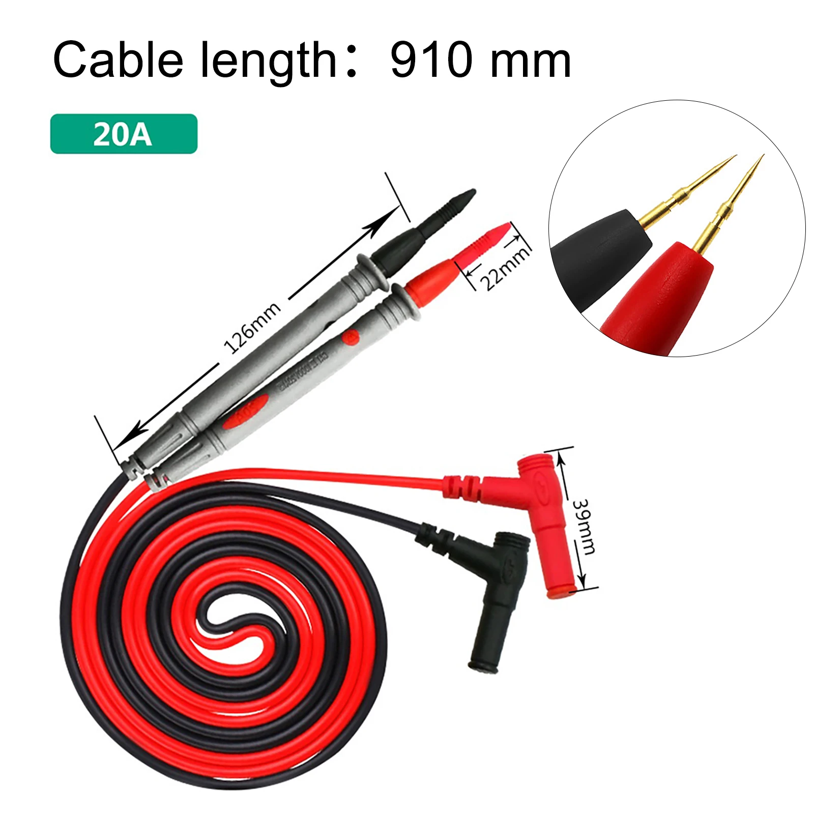 1 Set Multimeter Voltmeter Cable Ultra Fine Needle Tester Unique Probe Test Cord For Electric Equipment Testing Supplies