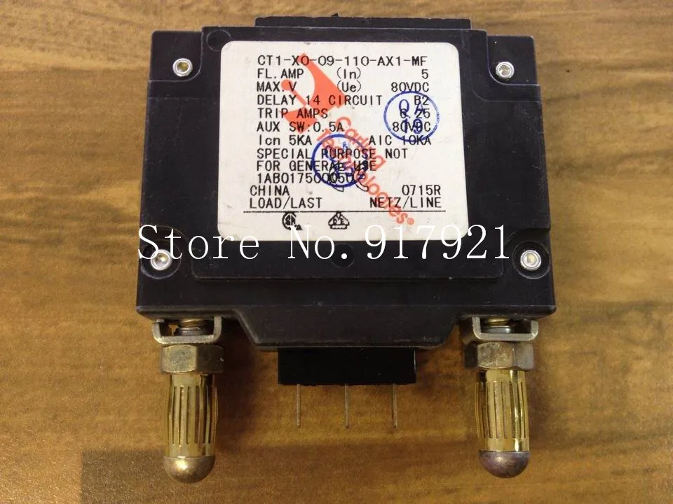 [ZOB] The United States Carling Jia Ling CT1-XO-09-110-AX1-MF circuit breaker 1P5A with NO+NC auxiliary equipment  --10pcs/lot