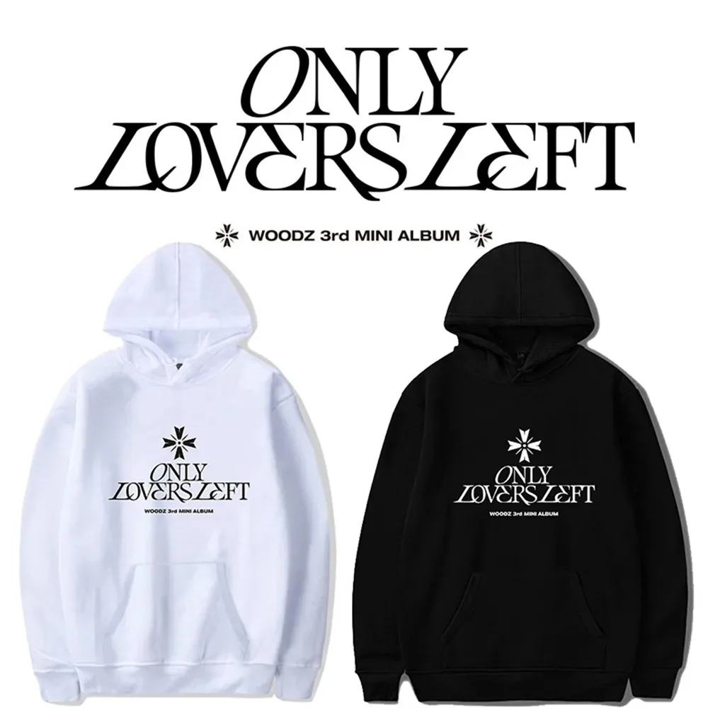 

Moletom feminino Y2KHoodie Woddz-Kpop Hip-Hop com veludo, roupas de outono e inverno, LOVERS Hoodies esquerdos 2024