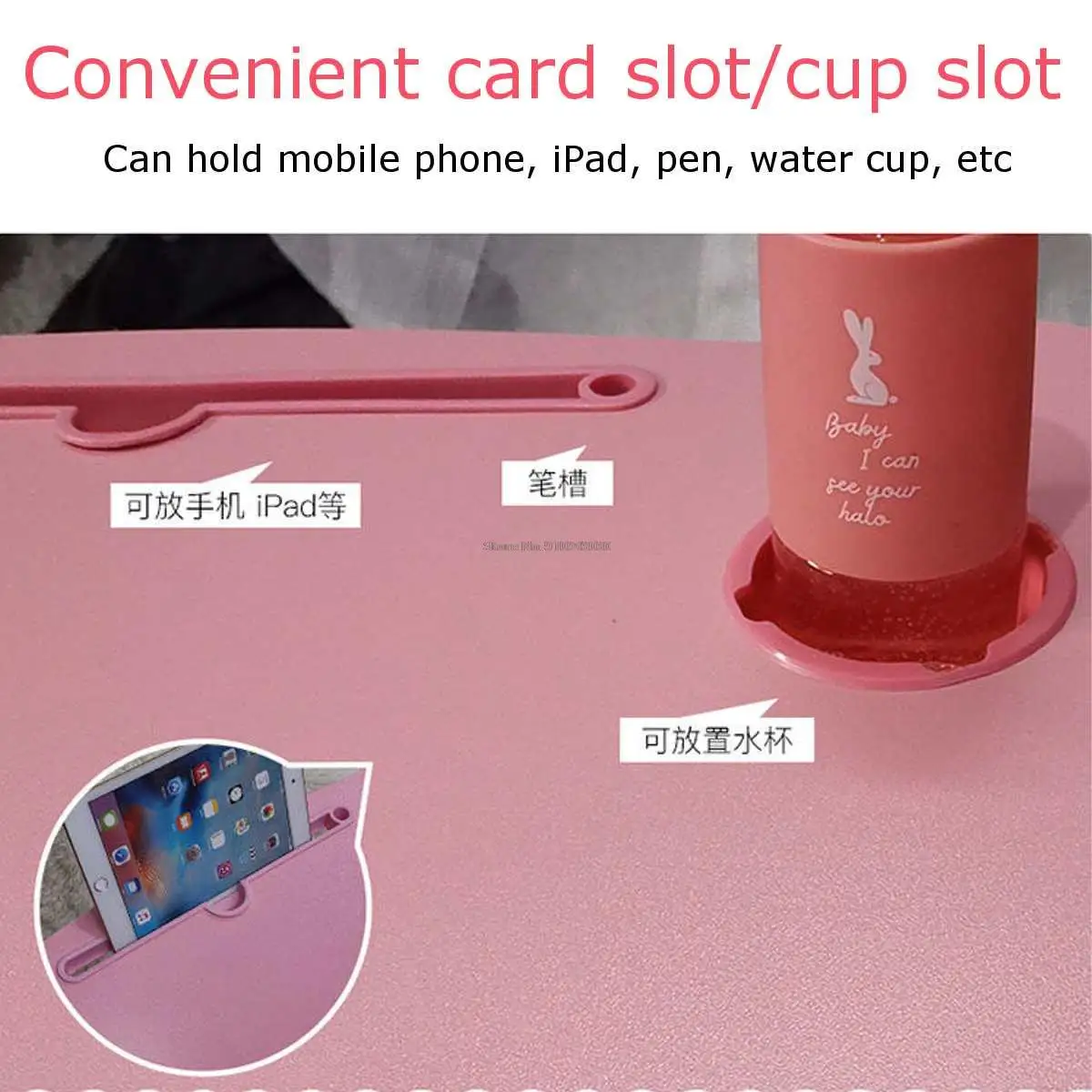 Multi-functional Folding Laptop Stand Holder Study Table Desk Wooden Foldable Computer Desk for Bed Sofa Tea Serving Table Stand