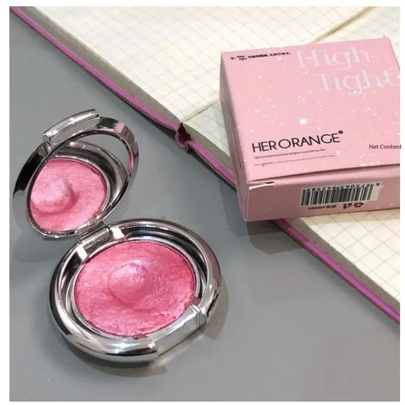 HERORANGE resaltador puré de patatas brillante pasta de alto brillo nacarado Flash fino iluminador contorno destacados