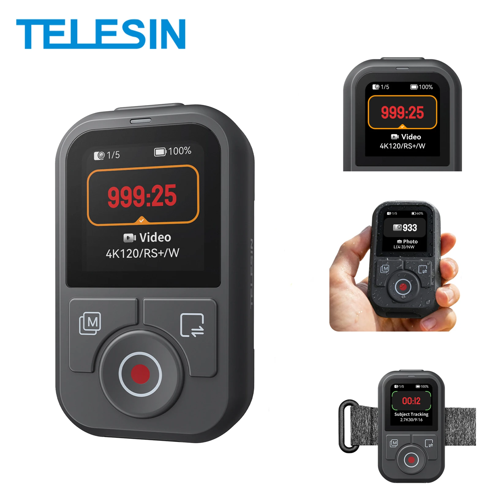 �y�Z�[�����zTELESIN 60M Bluetooth�����R�� DJI OSMO Action 6 5pro 4 OSMO 360�p ���X�g�X�g���b�v�t���X�N���[���f�B�X�v���C DJI Action 4 5 6�Ή�
