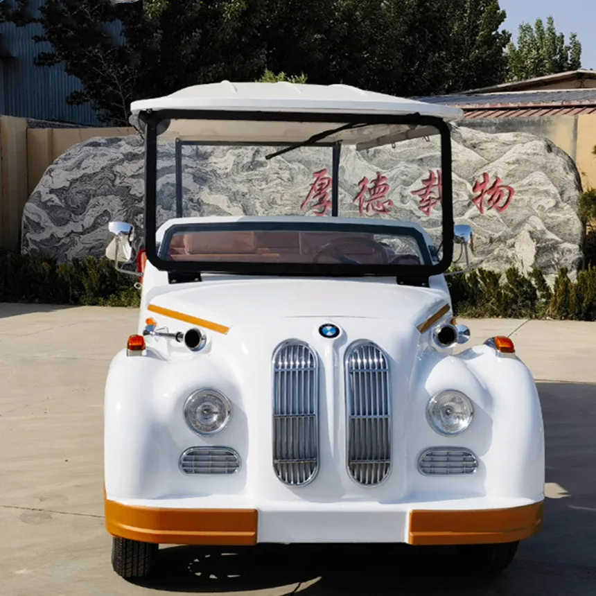 Small Airport VIP Retro Classic Car For Adults Golf Scooter Electric High Speed Moving Antique Sightseeing Cart