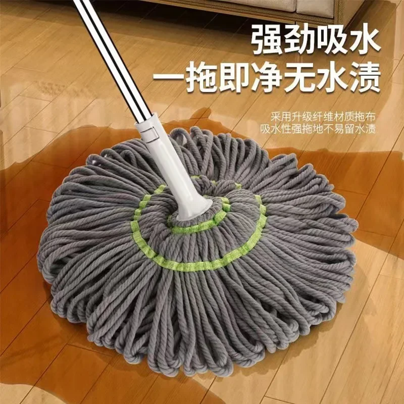 【No Need To Wring Dry/Hands Not Dirty】Multi-Function Free Hand Wash Rotary Mop Indoor Quick Dry Mop