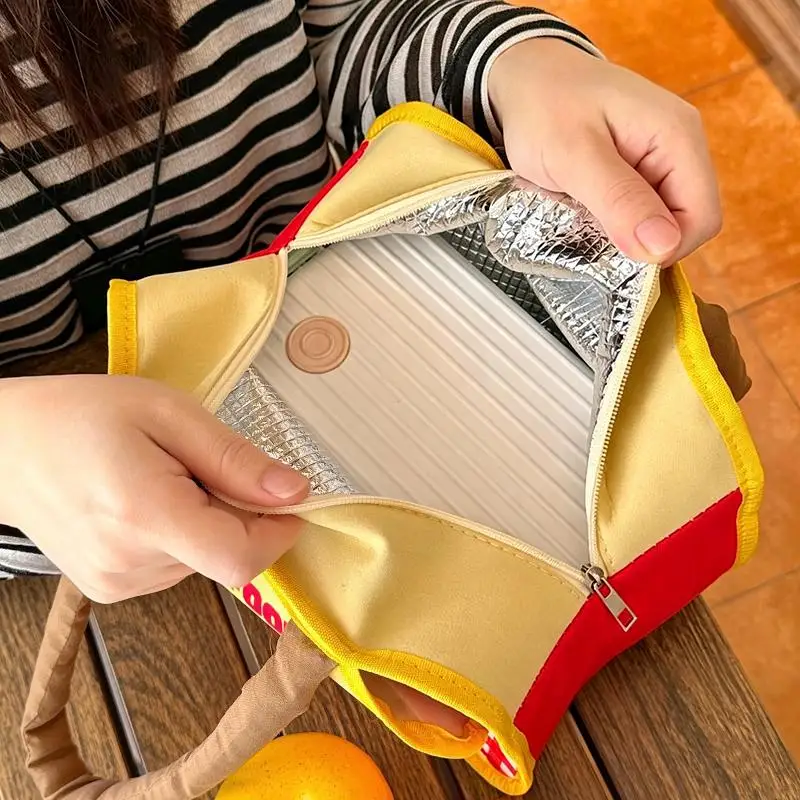 Niedliche Cartoon-Lunchbox-Tasche mit Isolierung und Kälteisolierung, Aluminium-Picknicktasche für die Arbeit – Detail 3
