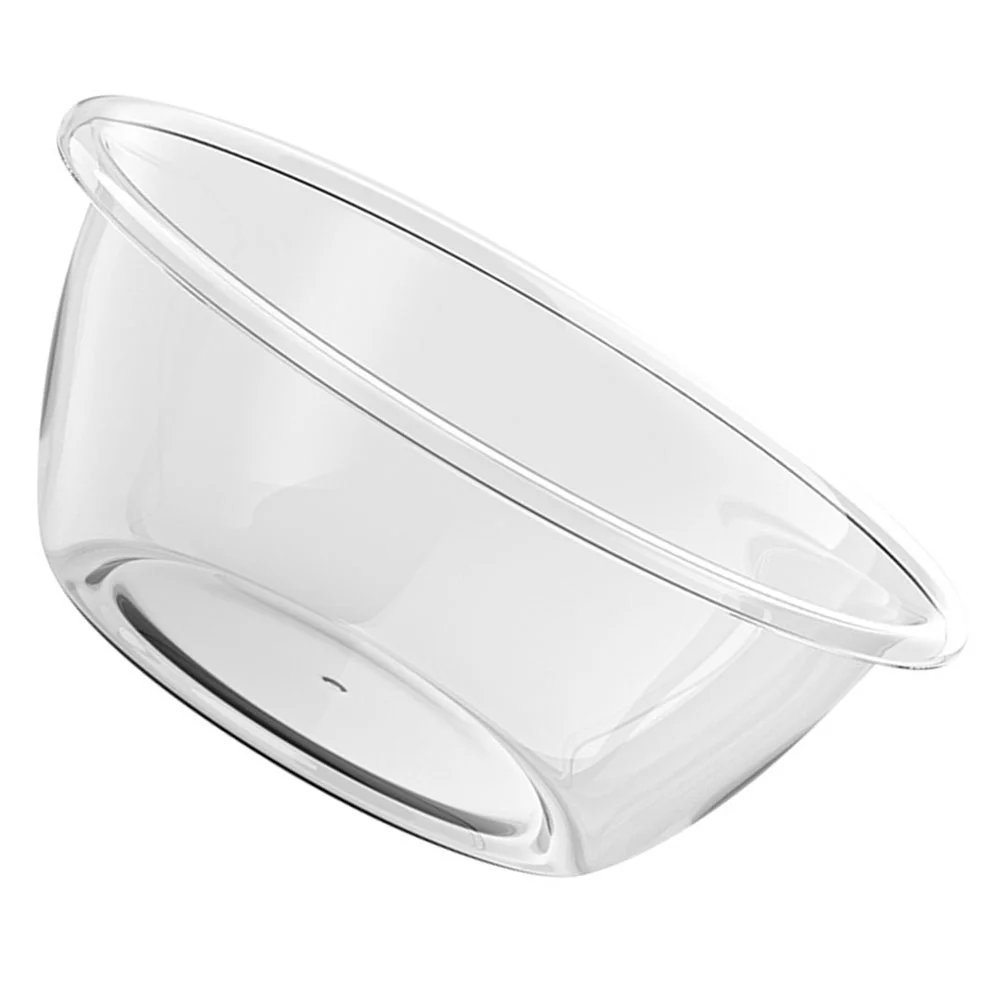 Transparent Plastic Washbasin Tub Small Pot Simple Washing for Face Cleansing Thicken Salon Baby Dish