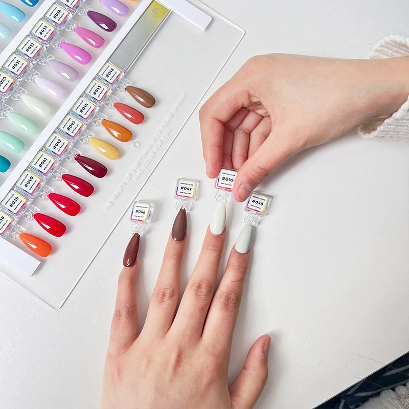 المغناطيسي أظافر صناعية تلميح عرض واضح اللون الطبيعي بطاقة البولندية هلام حامل مجلس مسمار لوحة مانيكير مسمار الغراء الممارسة