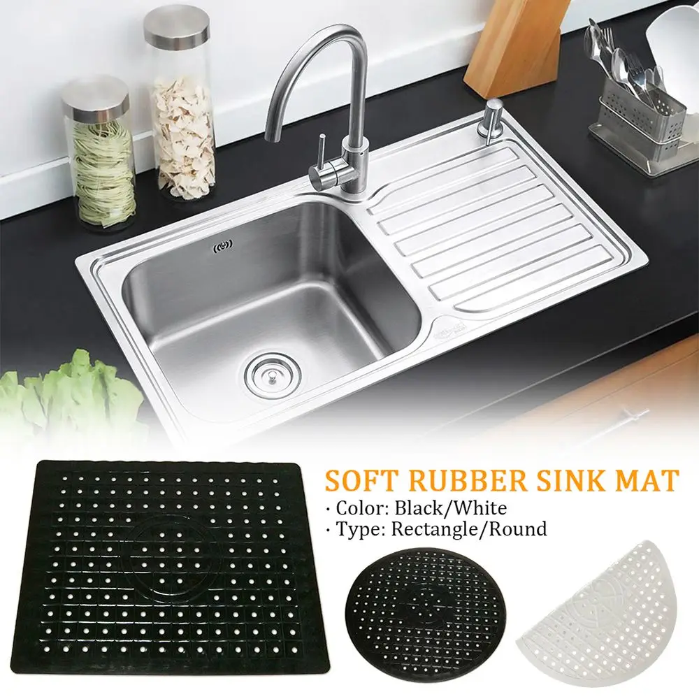 Multifunctional Tableware Non-Slip Protector Rubber Sink Mat Sink Strainer Drain Mats