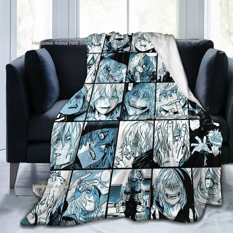 Academy collage Anime Shigaraki Fleece Flannel Throw Blanket throws super soft blanket for all season for comfortable warm bed