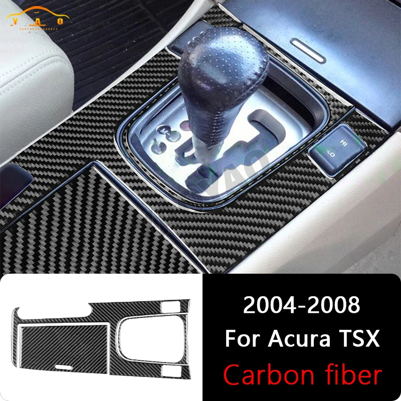 

Carbon Fiber For Acura TSX 2004 2005 2006 2007 2008 Center Control Ashtray Storage Panel Cover Car Accessories