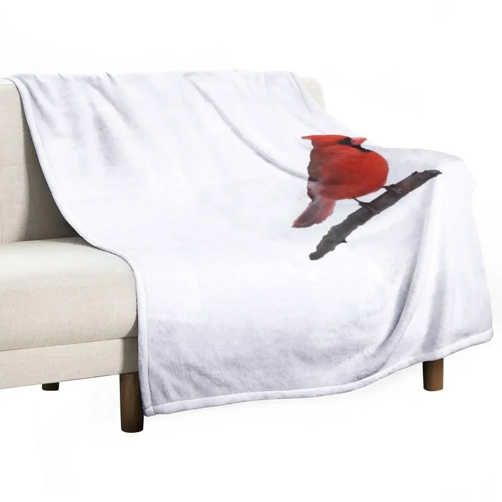 Northern Cardinal Throw Blanket Cute Hair Blankets