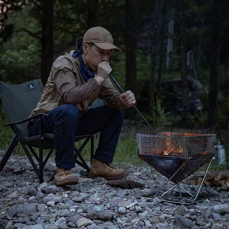 Detachable Blow Fire Tube Mouth Fire Blowpipe Portable High Effective Outdoor Firing Tool Camping Blowing Fire Stick