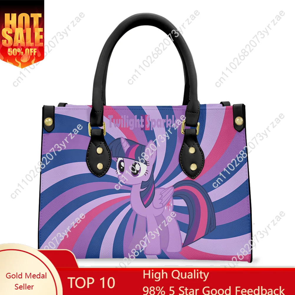 

Twilight Sparkle Handbags Mens Womens Bags My Little Pony Friendship Is Magic Shoulder Bag Custom Tote Cosplay Handbag