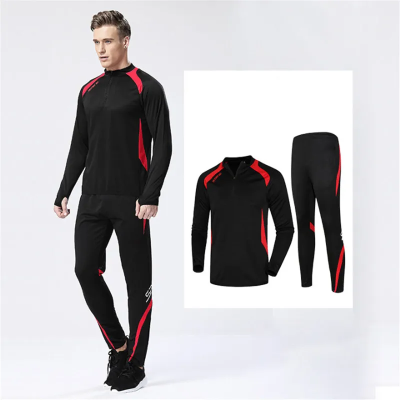 Traje de gimnasio para hombre y niño, conjunto de fútbol, baloncesto, correr, senderismo, esquí, pantalones deportivos de ejercicio para otoño + chándal de camisa 9