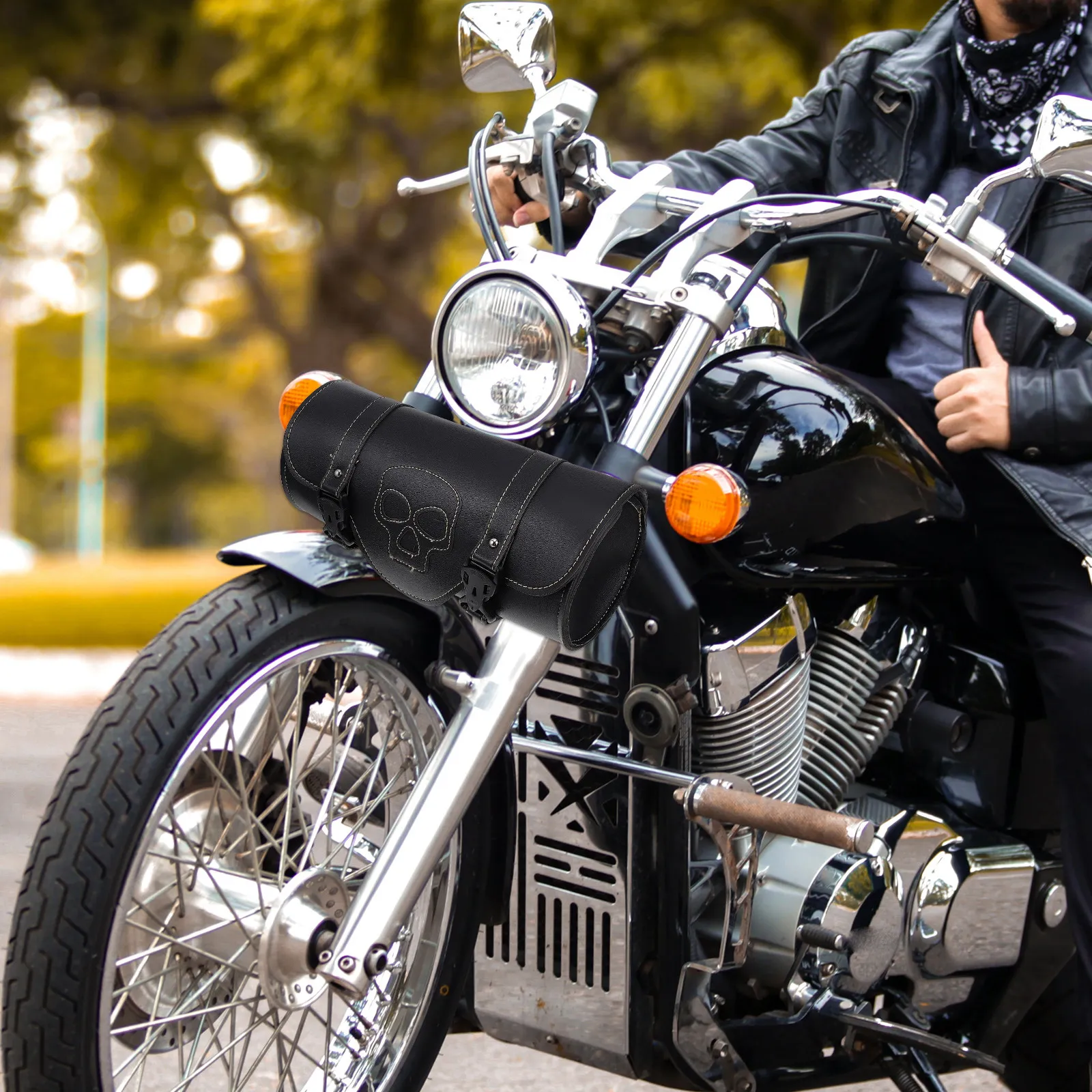 

1 шт. усиленная водонепроницаемая сумка-органайзер для мотоцикла, большая вместительная сумка для хранения на руль, заднюю часть или переднюю часть мотоцикла, для инструментов и аксессуаров