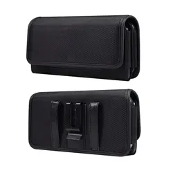 Double Grid Multifunction Phone Pouch Bag with Card Slot Belt Clip Holster Case Waist Bag for 4.7-6.9