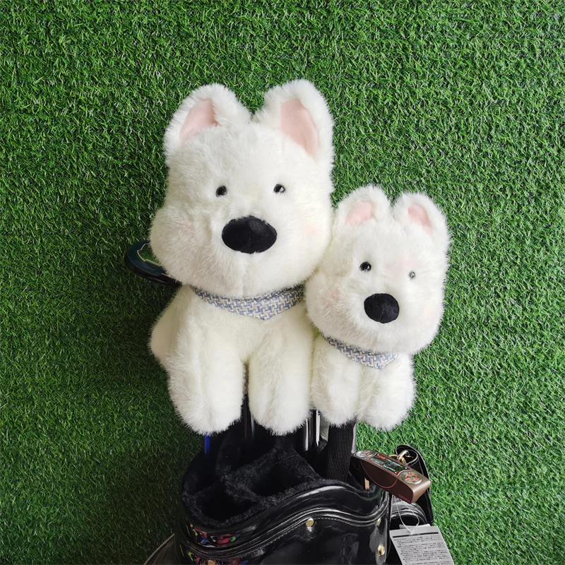 

West Highland Dog Cute Plush Golf Head Cover Golf Club Cover Driver Golf Club Head Cover Driver Headcovers