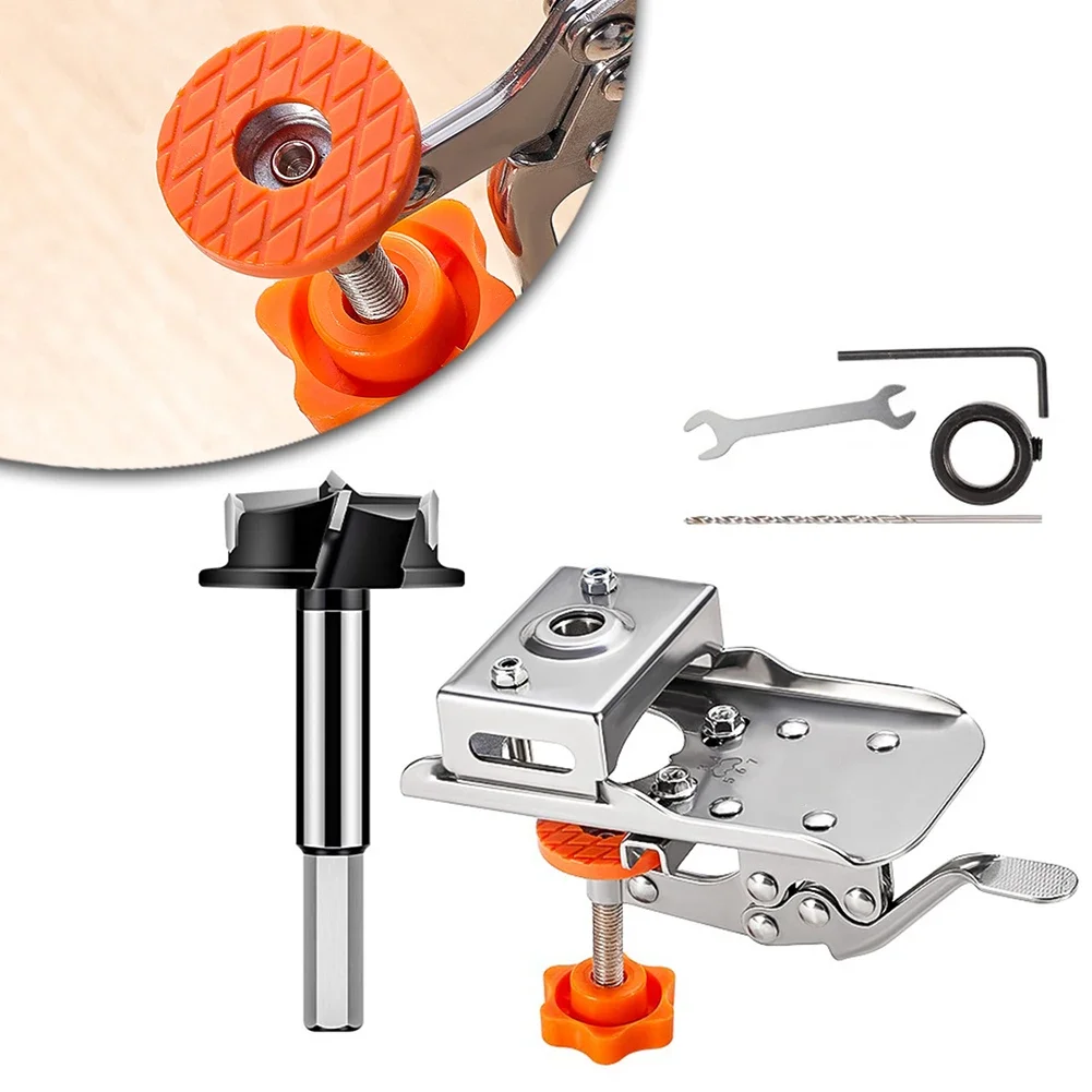 Localizzatore Punta da perforazione Maschera Strumento versatile Lavorazione del legno Cerniera nascosta accurata Trapano conveniente Progetti efficienti per la lavorazione del legno