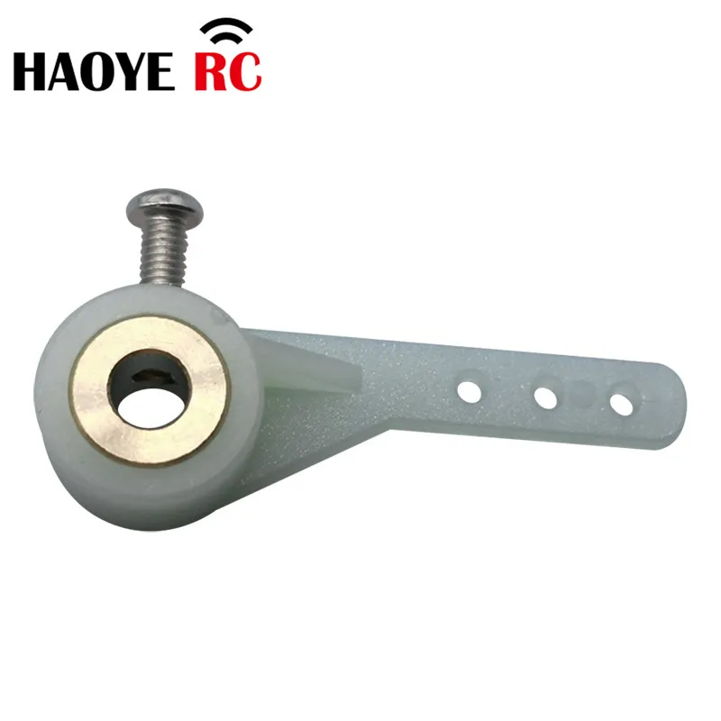 Haoye 5 Pcs Steering Single Arms 1/2 Arm 3 hole With Screw For RC Airplanes Parts Electric  Foam Model Replacement Accessories