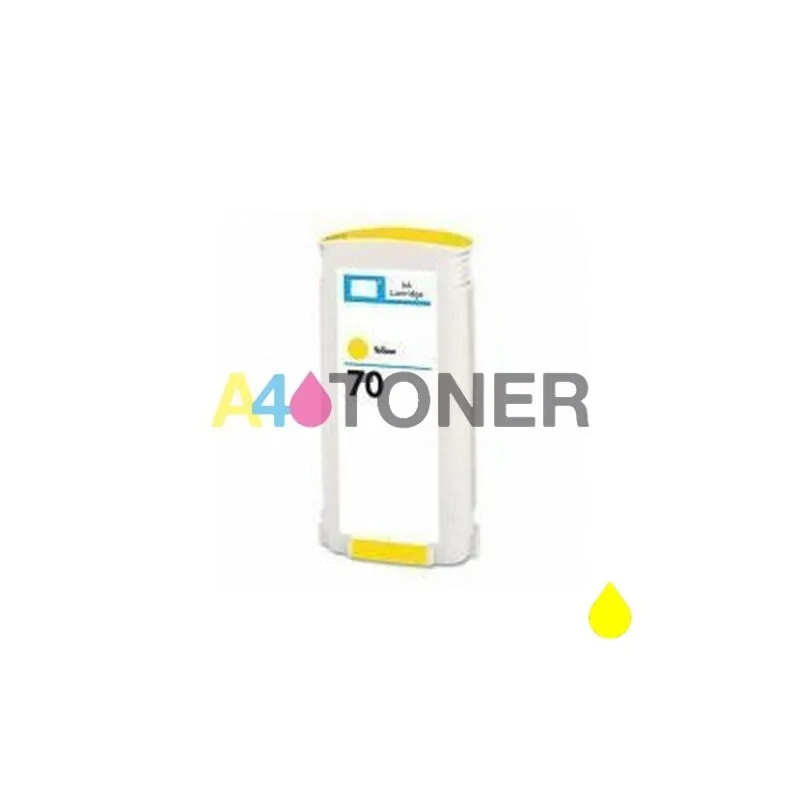 Hp 70 ink cartridge yellow compatible with original hp cartridge C9454A A4toner.com