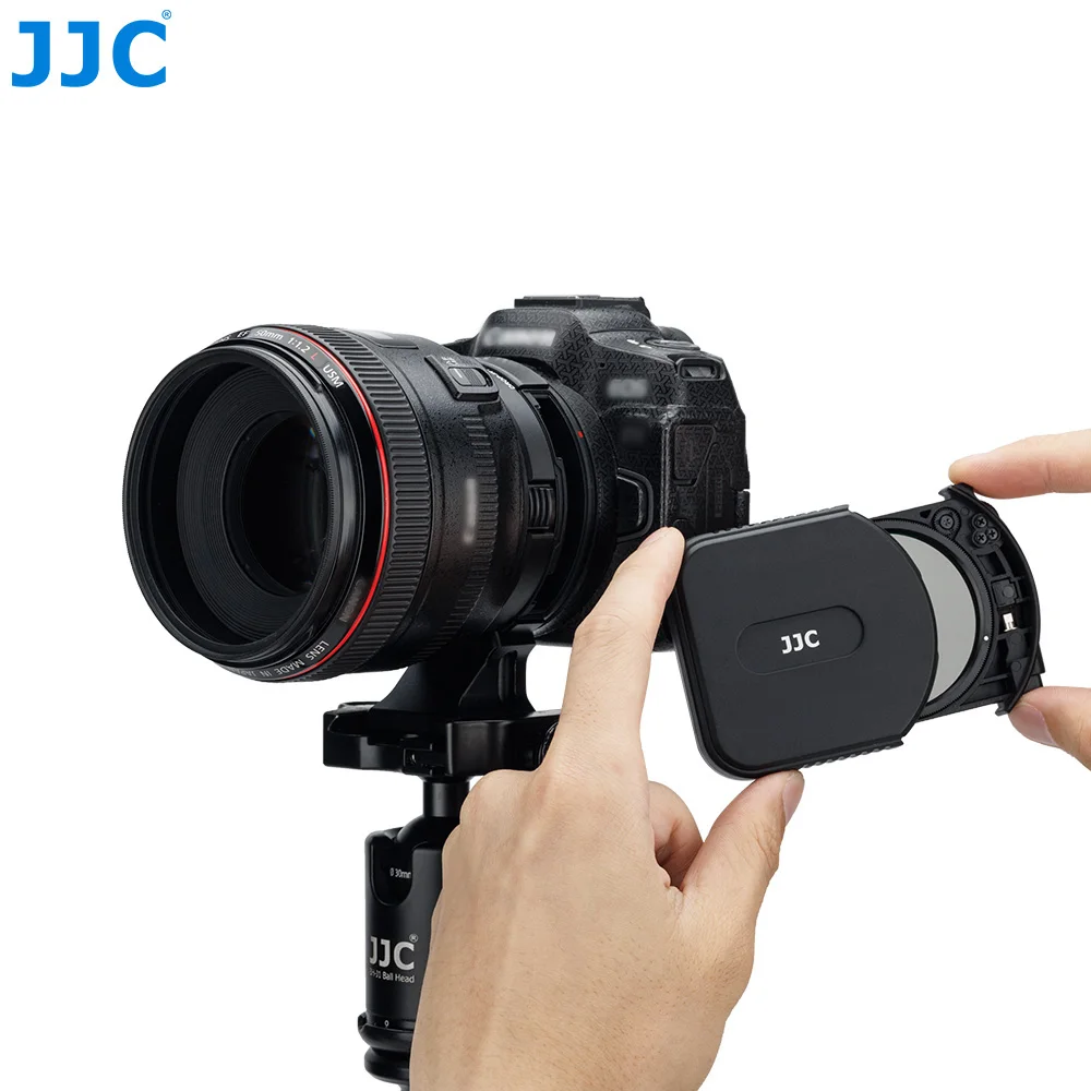 JJC 2PCS Drop-in Filter Case Kit Compatible With Canon Drop-in Filter Mount Adapter EF-EOS R /Canon Drop-in Variable ND Filter A