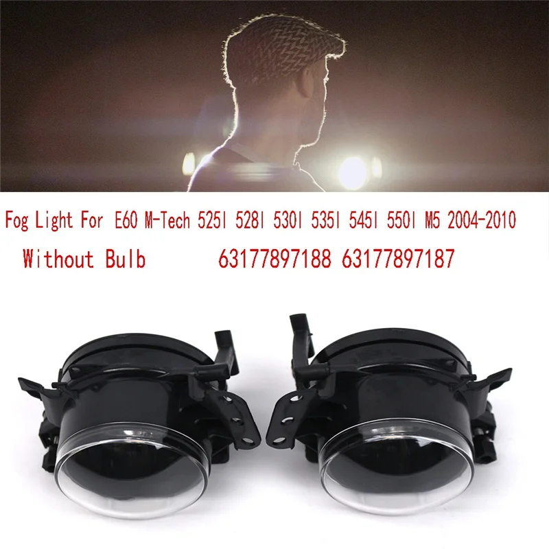 

Front Fog Light Without Bulb Lamp Housing For BMW E60 M-Tech 525I 528I 530I 535I 545I 550I M5 2004-2010 63177897188-T61C