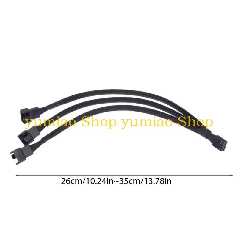 587B 4 دبوس تمديد كابل اللوحة 1 إلى 3 طرق الفاصل الأكمام موصل وحدة المعالجة المركزية PWM مروحة كابل الطاقة الملحقات العملية