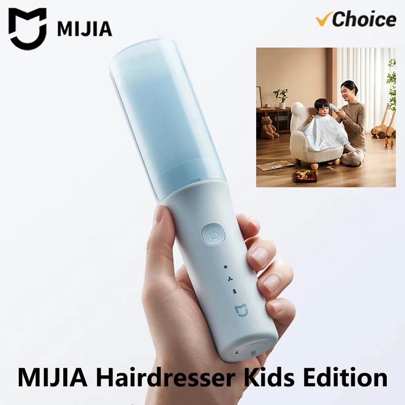 

НОВЫЙ Детский триммер для волос MIJIA с функцией сбора волос, 60 минут работы, водонепроницаемость IPX7, круглый ножевой наконечник, для стрижки младенцев