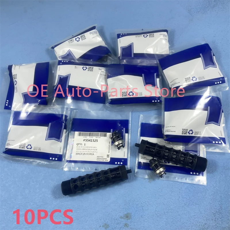 Car 10Pcs Engine Oil Cooler Filter One Way Valve 5541525 93186324 For Chevrolet Cruze Aveo Trax Sonic Vauxhall Opel Astra Zafira