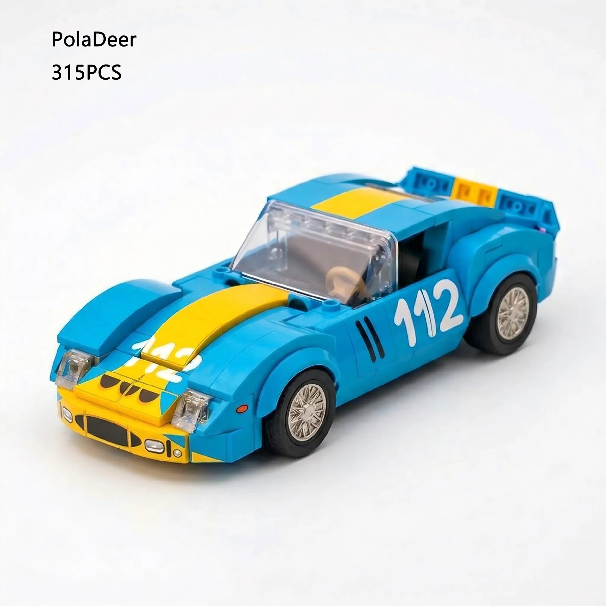PolaDeer MOC Geschwindigkeit ​ ​ Serie Rennwagen-Bausteine, Montage-Modellbausatz, Spielzeug, Bausteine, Geschenk für Freund, Kindergeburtstag, Festtagsgeschenk – Detail 11