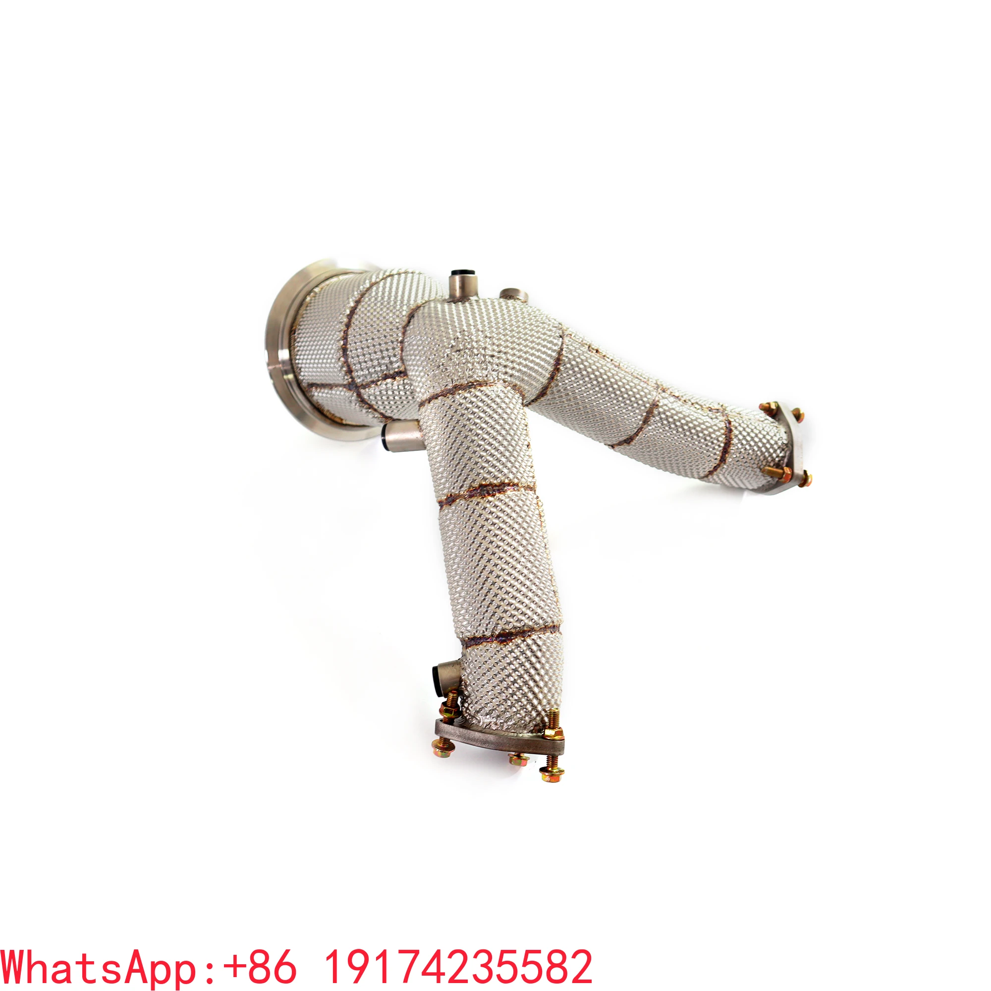 For Fashion Stainless Steel Exhaust System Downpipe For  A8 D5 3.0T With Head Shield High Quality Auto Turning Pipe Parts