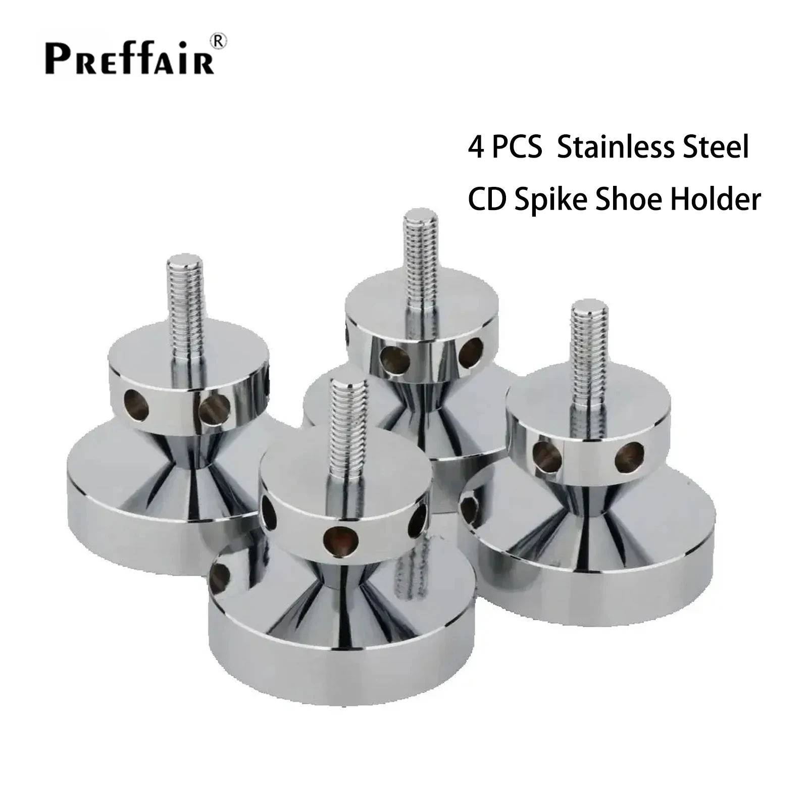 

HiFi Audio Turntable Recorder/Speaker CD Spike Shoe Holder Hi-End SP0045 4 pcs Stainless Steel