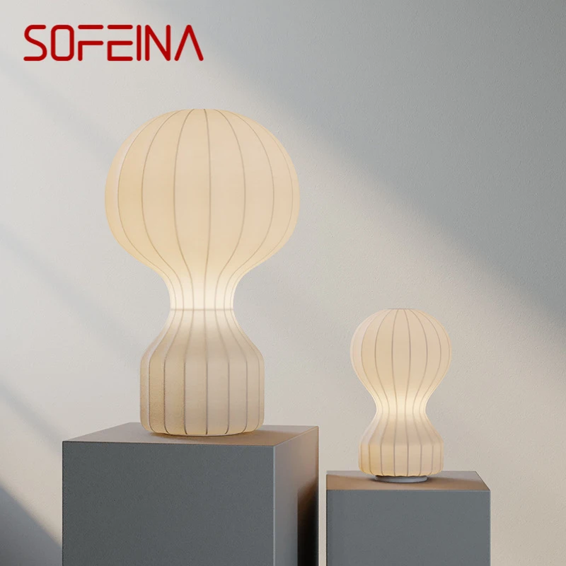 SOFEINA-Candeeiro de mesa moderno LED nórdico, elegante e simples, sala, quarto, decoração criativa, luz de mesa