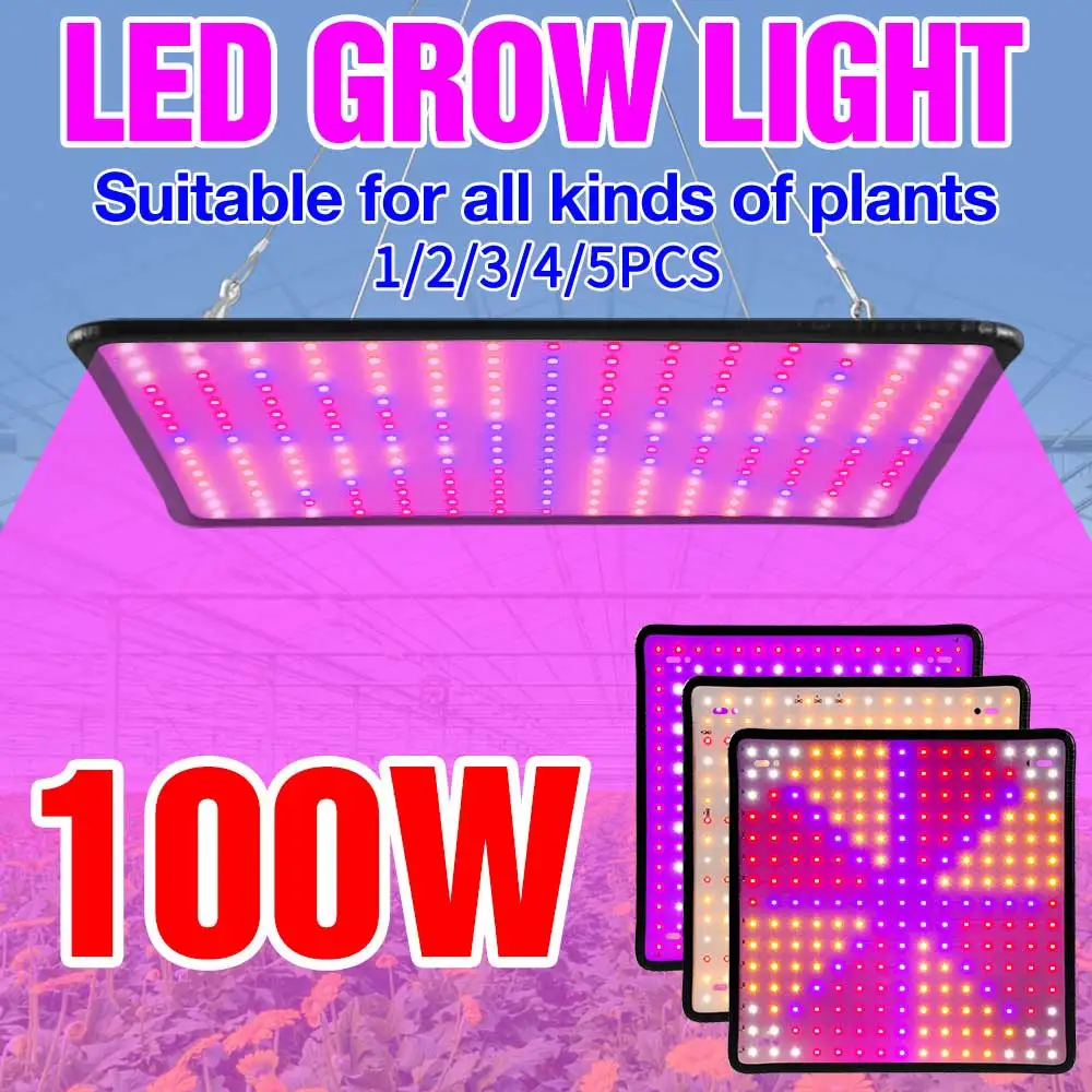 

LED Plant Grow Lights Full Spectrum Indoor Greenhouse Tent Vegetables Flower Potted Plants Hydroponics Cultivation Quantum Board