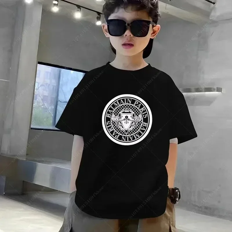 New Fashion Baby Boys Girls T-Shirt for Summer Children T-Shirts Kids Cotton Casual Clothing Shirts Boy Girl Tops Tee Luxury Top